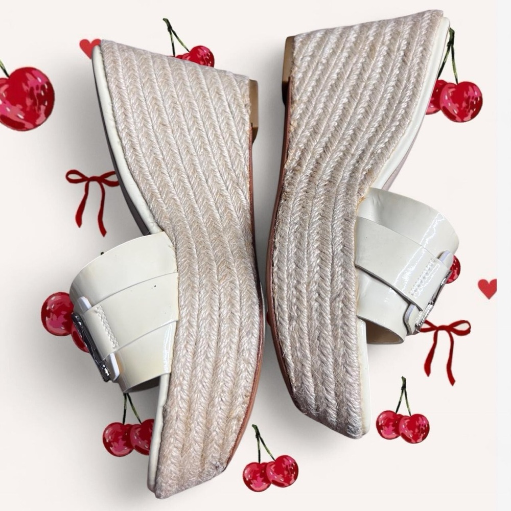 Coach Women's Beige Logo Mules - Picture 2 of 4